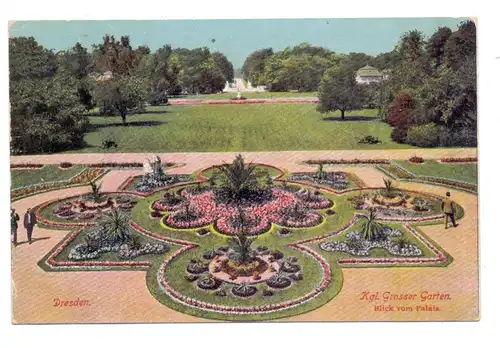 0-8000 DRESDEN, Kgl. Grosser Garten, 1923