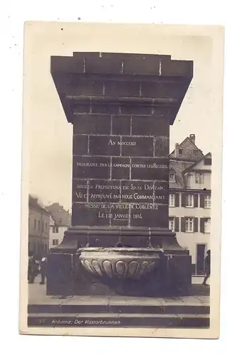 5400 KOBLENZ, Der Kastorbrunnen, 1933