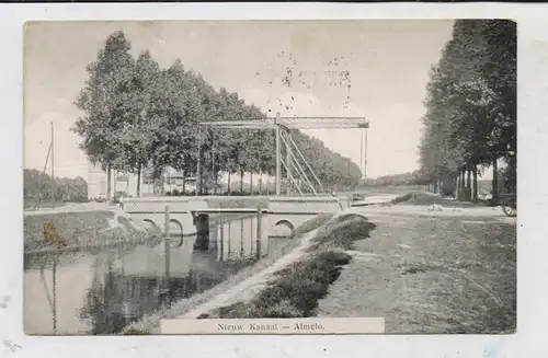 OVERIJSSEL - ALMELO, Nieuw Kanaal, Brug,1910