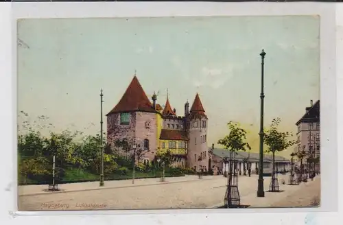 0-3000 MAGDEBURG, Lukasklause, Strassenpartie, 1912