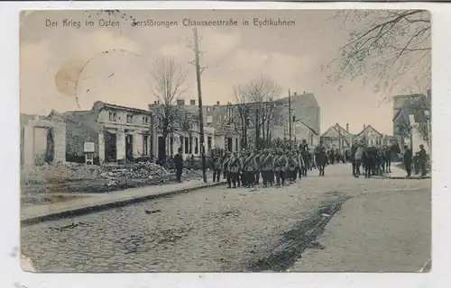 OSTPREUSSEN - EYDTKUHNEN, Zerstörungen 1. Weltkrieg, 1915