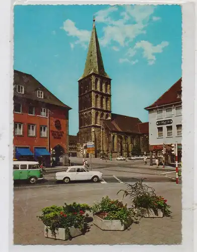 4700 HAMM, Pauluskirche und Umgebung, FORD TAUNUS, VW - BUS