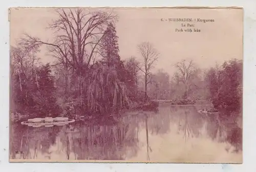 6200 WIESBADEN, Kurgarten, See, 20er Jahre