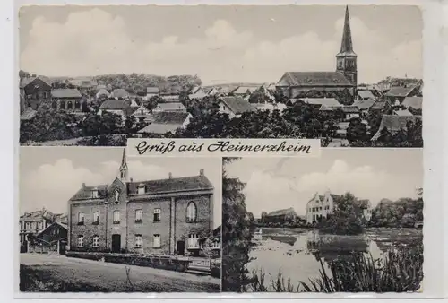 5354 SWISTTAL - HEIMERZHEIM, Kloster, Burg Heimerzheim, Gesamtansicht, 1960