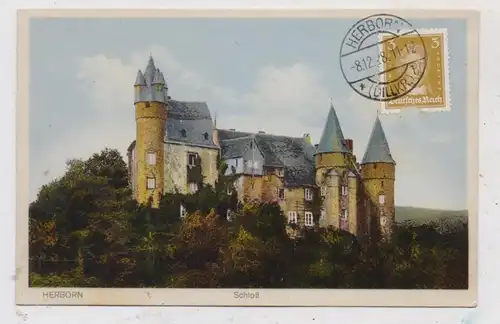 6348 HERBORN, Schloß, 1928, color