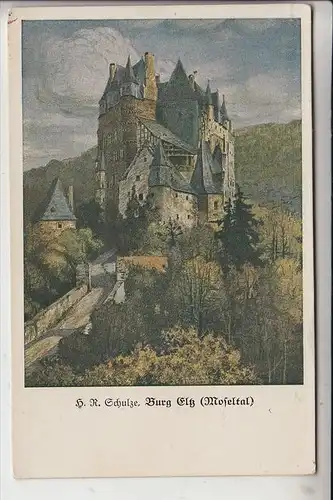 5401 WIERSCHEM, BURG ELTZ, Künstler-Karte H.R. Schulze