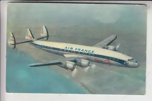 FLUGZEUG - LOCKHEED SUPER CONSTELLATION - AIR FRANCE, 1957