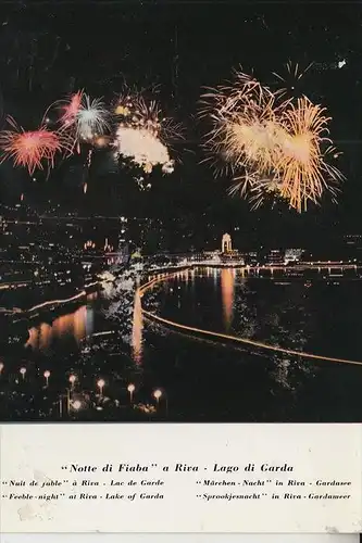 I 38066 RIVA, Lago die Garda, "Notte die Fiaba", rückseitig kl. Klebereste