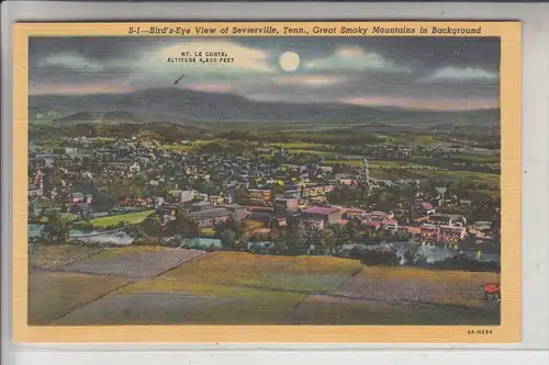 USA - TENNESSEE - Sevierville, Bird's eye View - Teich-card