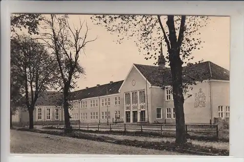 0-2802 DÖMITZ, Mittelschule "Fritz Reuter", 1959, kl. Klebereste rückseitig