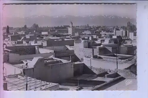 MAROC / MAROKKO - MARRAKECH, Panorama vers l'Atlas, 1957