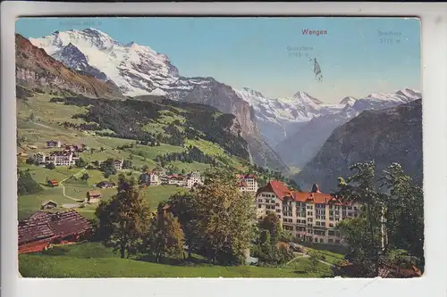 CH 3823 WENGEN, Ortsansicht 1925