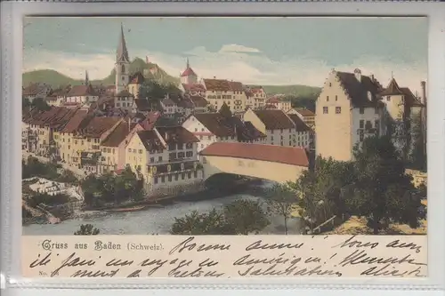 CH 5400 BADEN, Ortsansicht 1903