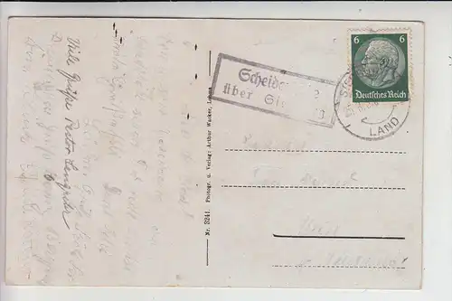 5204 LOHMAR - SCHEIDERHÖHE, Gasthof Höderath, Landpoststempel "Scheiderhöhe über Siegburg" 193...