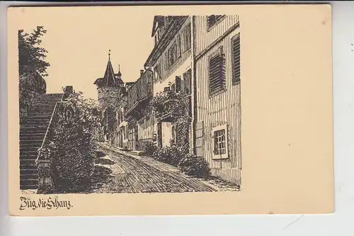 CH 6300 ZUG, Künstler-Karte Stecker, "Zug, die Schanz"