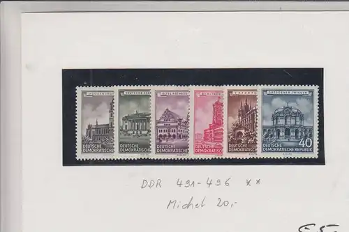 DDR 491 - 496 ** Wiederhergestellte historische Bauwerke