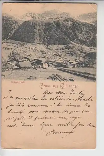 CH 3864 GUTTANNEN, Grimselroute, 1898