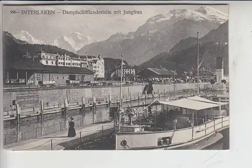 CH 3800 INTERLAKEN BE, Dampfschifflandestelle mit Jungfrau