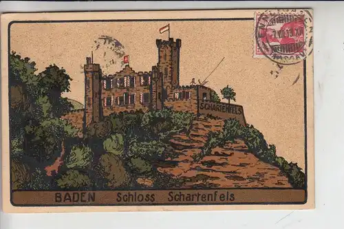 CH 5400 BADEN - WETTINGEN, Schloss Schartenfels, Steindruck 1913