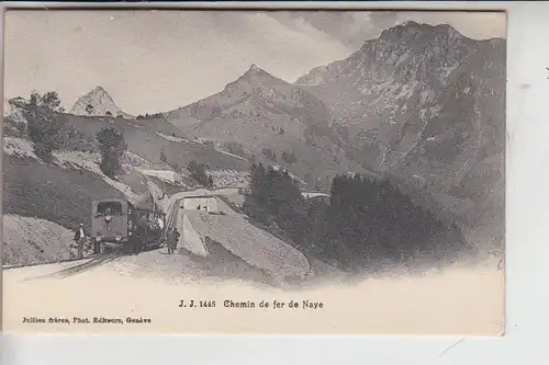 CH 1820 MONTREUX, Chemin de fer de Naye, Zahnradbahn