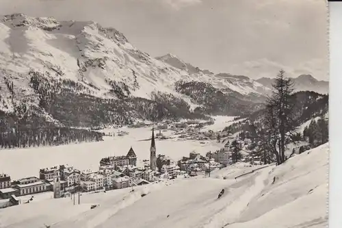 CH 7500 SANKT MORITZ, Dorf & Bad 1948, Briefmarke fehlt