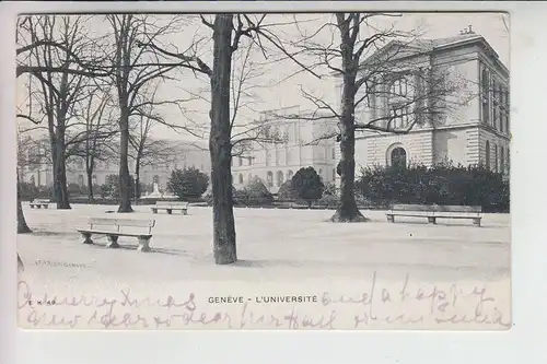 CH 1200 GENF - GENEVE, L'Universite, 1902