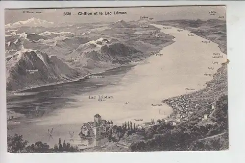 CH 1820 MONTREUX - CHILLON, Schloß & Lac Leman
