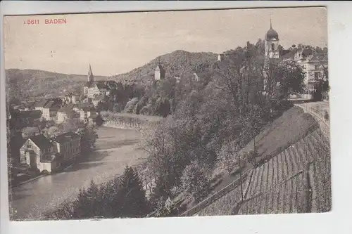 CH 5400 BADEN, Ortsansicht 1913
