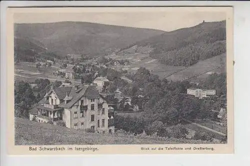 NIEDER - SCHLESIEN - BAD FLINSBERG - BAD SCHWARZBACH, Blick auf die Tafelfichte und Dreßlerberg