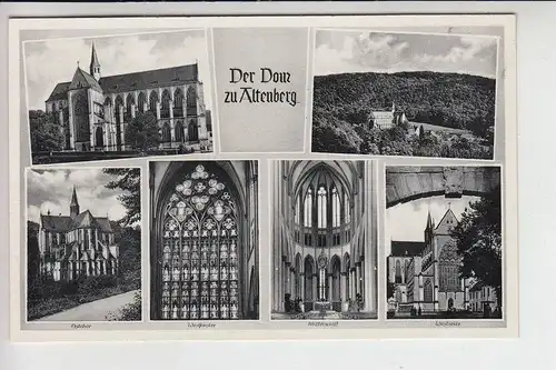 5068 ODENTHAL - ALTENBERG, Altenberger Dom, Mehrbildkarte 1952