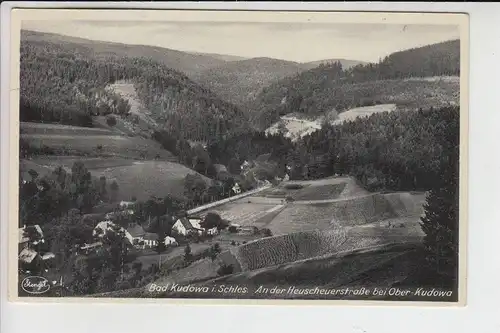 NIEDER - SCHLESIEN - BAD KUDOWA /KUDOWA ZDROJ, An der Heuscheuerstrasse bei Ober-Kudowa, Verlag Stengel