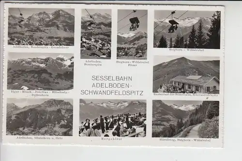 CH 3715 ADELBODEN, Sesselbanh Adelboden-Schwandfeldspitz 1957