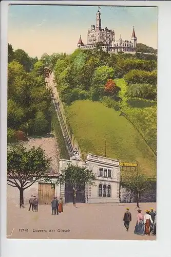 CH 6000 LUZERN LU, Der Gütsch, Standseilbahn Gütschbahn
