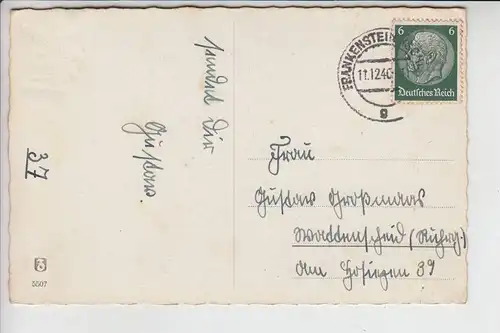 NIEDER-SCHLESIEN - FRANKENSTEIN - POSTGESCHICHTE, Zweikreissegmentstempel 1940