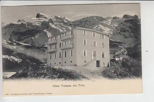 CH 6390 ENGELBERG, Hotel Trübsee mit Titlis, frühe Karte-ungeteilte Rückseite