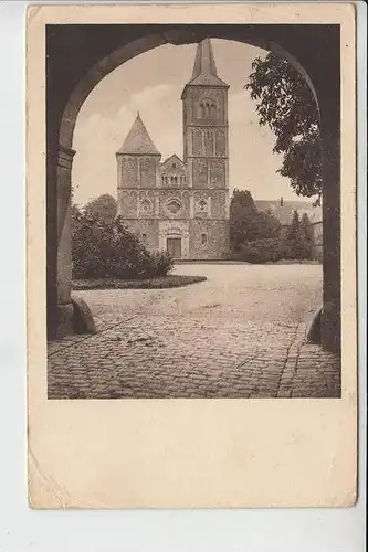 5208 EITORF - MERTEN, Schlosskirche zu Merten, 30er Jahre, Briefmarken fehlen, Eckmängel