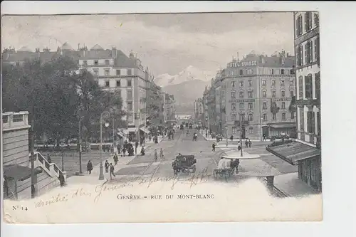 CH 1200 GENF - GENEVE, Rue du Mont-Blanc 1902