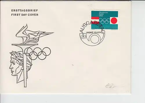 SPORT - OLYMPIA 1964 - FDC LIECHTENSTEIN