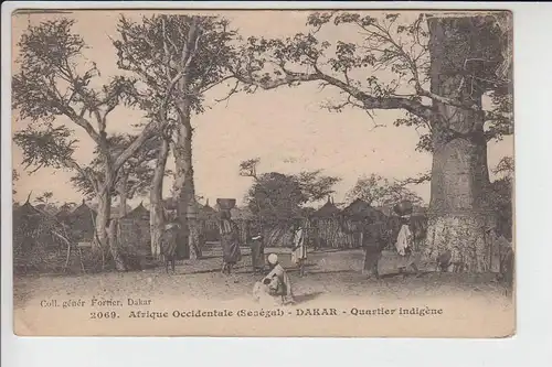 SENEGAL - DAKAR, Quartier indigene