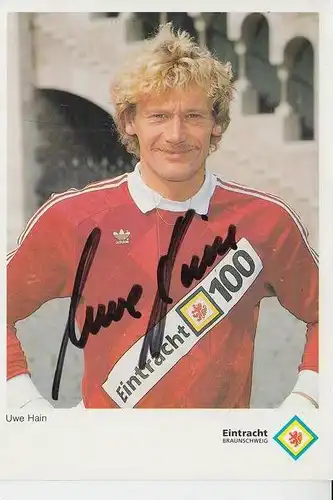 SPORT - FUSSBALL - EINTRACHT BRAUNSCHWEIG - UWE HAIN - Autogramm