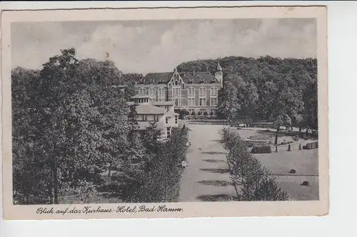 4700 HAMM, Blick auf das Kurhaus-Hotel Bad Hamm 1944