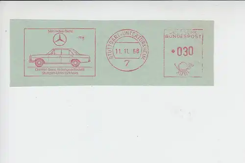 AUTO - MERCEDES - BENZ - Freistempler - Daimler- Benz AG Stuttgart-Untertürkheim 1968
