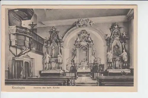 7812 BAD KROZINGEN, Inneres der kath. Kirche