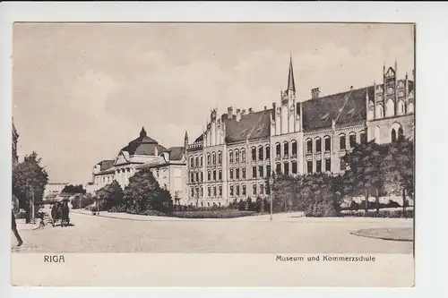 LV - Lettland, RIGA, Museum & Kommerzschule