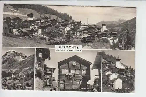 CH 3961 GRIMENTZ - Mehrbildkarte 1962