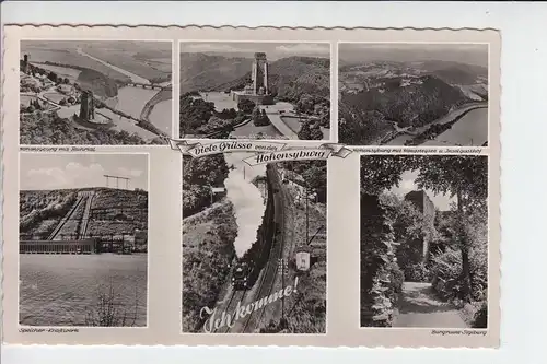 4600 DORTMUND - HOHENSYBURG, Mehrbildkarte 1955, kl. Klebereste auf der Rückseite