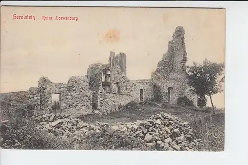 5530 GEROLSTEIN, Ruine Löwenburg, leicht fleckig, 1908
