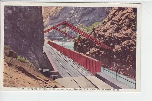USA - COLORADO - Hanging Bridge Royal George, Denver & Rio Grande Western R.R. - Eisenbahn