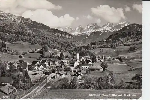 CH 9650 NESSLAU, Ortsansicht mit Bahnhof 1971