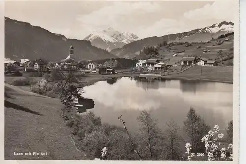 CH 7031 LAAX 1953, kl. Klebereste auf der Rückseite